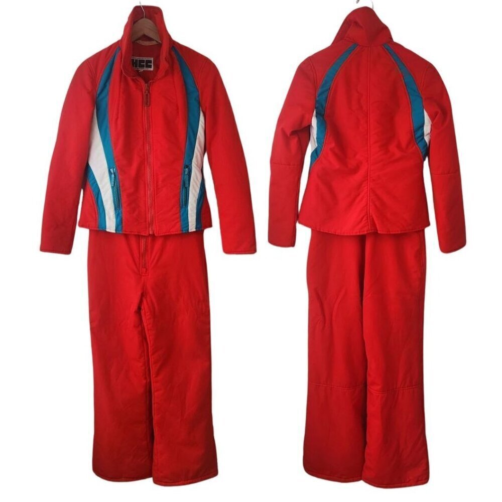 Women's Red Ski & Snow Jacket and Pants Set